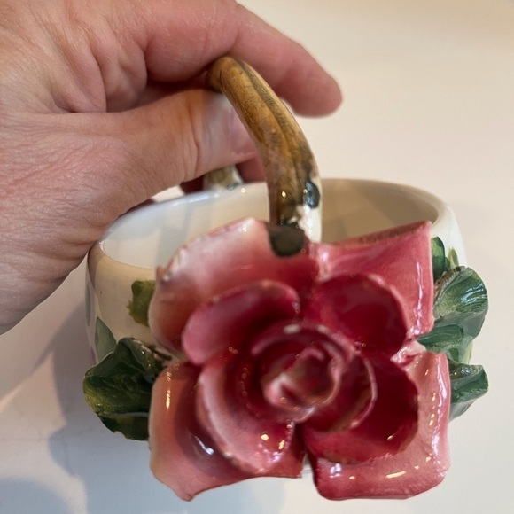 Pair of Hand-Painted Italian Trinket/Snack Dishes - Picture 9 of 11